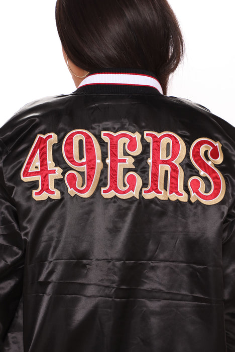 black 49ers starter jacket