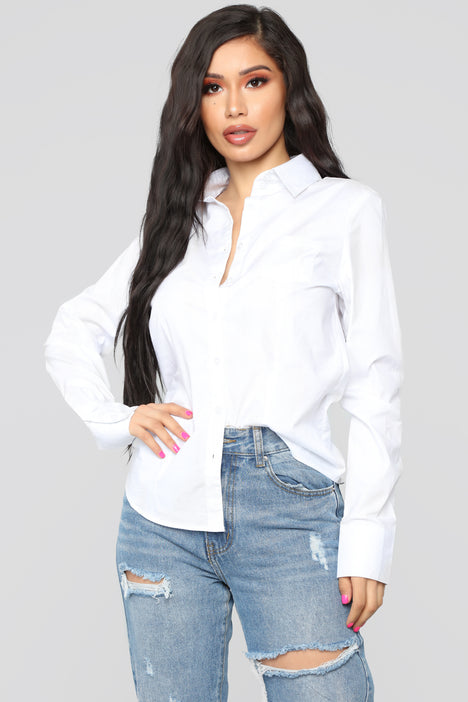 Treat You Better Shirt White Fashion Nova Shirts Blouses