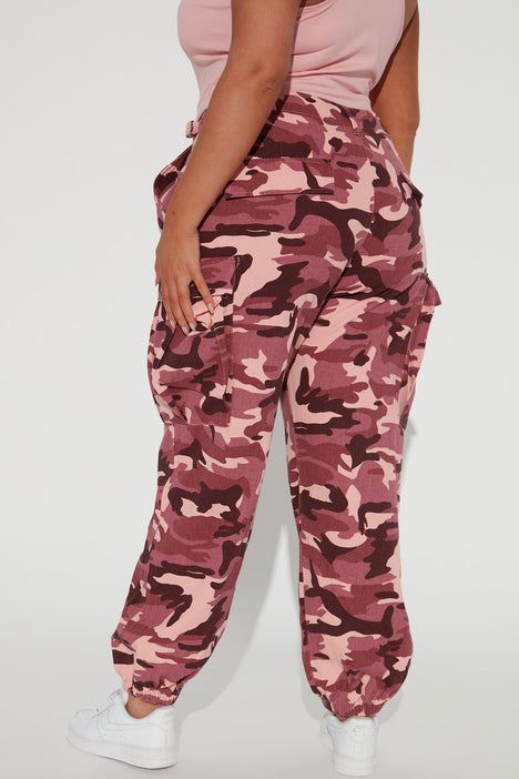 Cadet Kim Oversized Camo Pants - Pink/combo, Fashion Nova, Pants