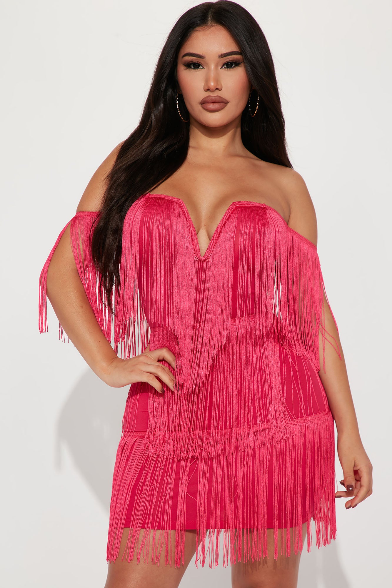 Fashion nova tassel dress sale