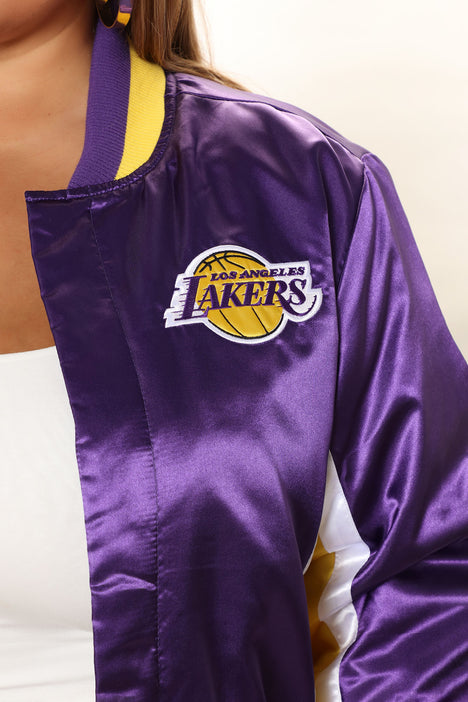 NBA Three Point Shot Lakers Crop Top - Purple, Fashion Nova, Screens Tops  and Bottoms