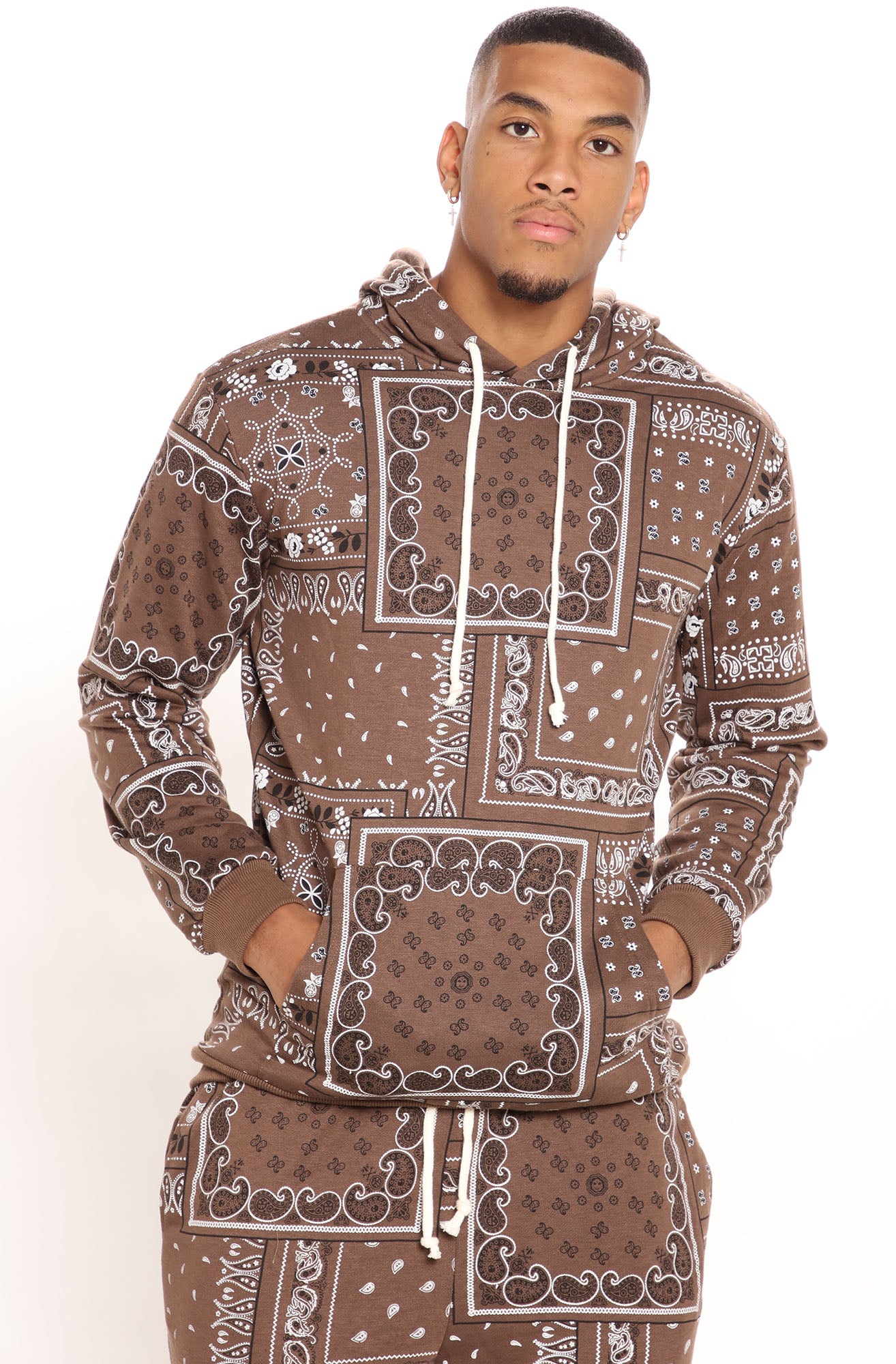 Paisley top pattern hoodie