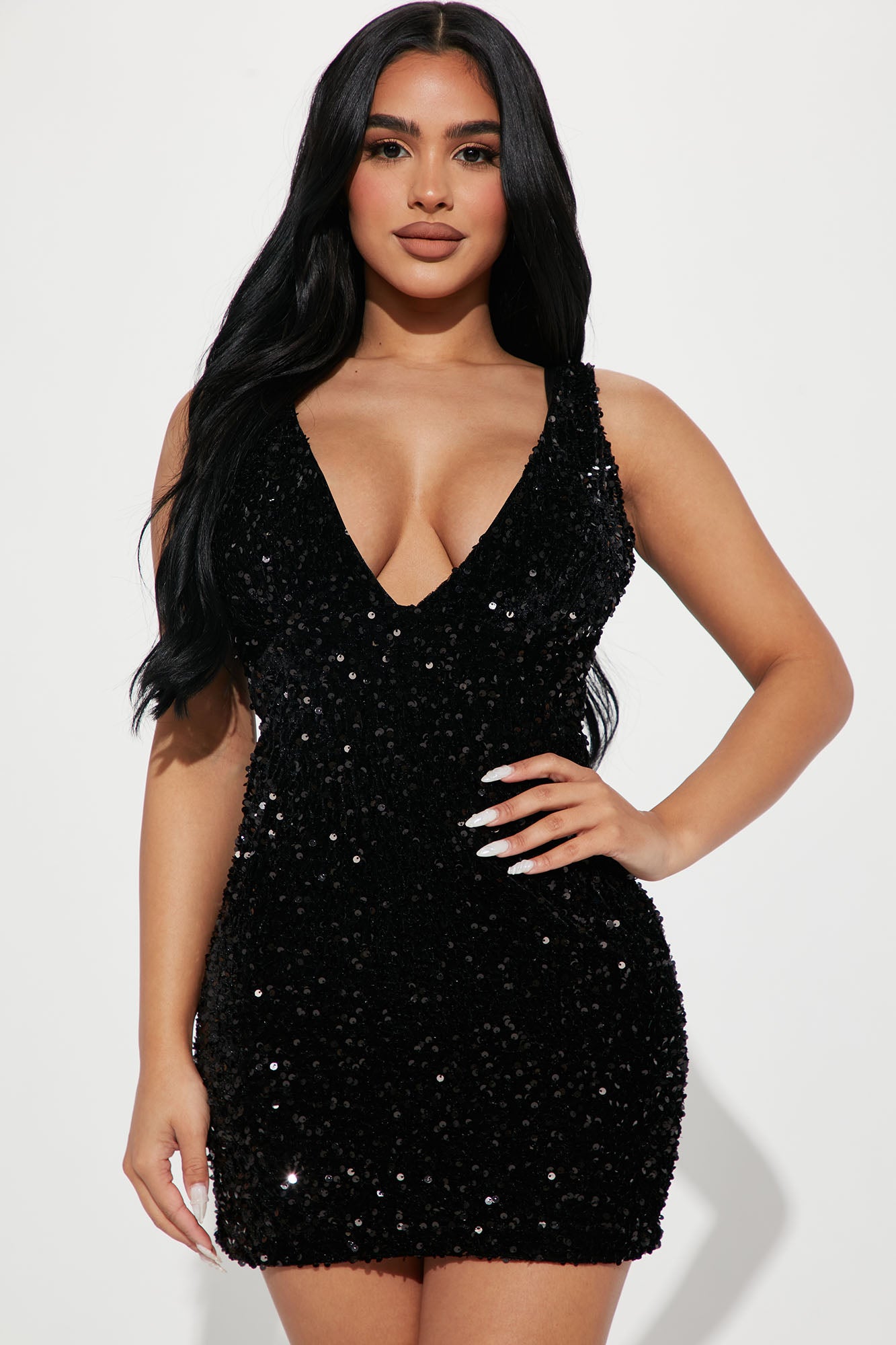 Rachel Sequin Mini Dress Black Fashion Nova Dresses Fashion