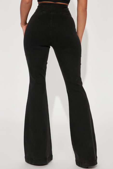 Tight flare deals pants