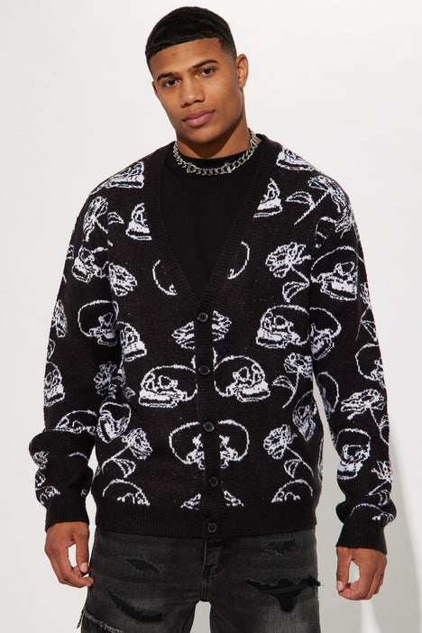Skull cardigan outlet