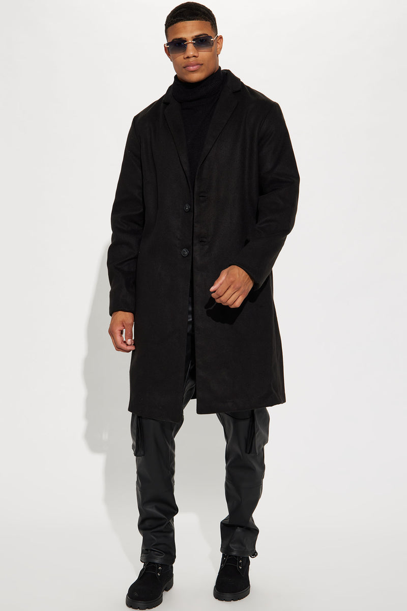 Chadwick Car Coat - Black | Fashion Nova, Mens Jackets | Fashion Nova