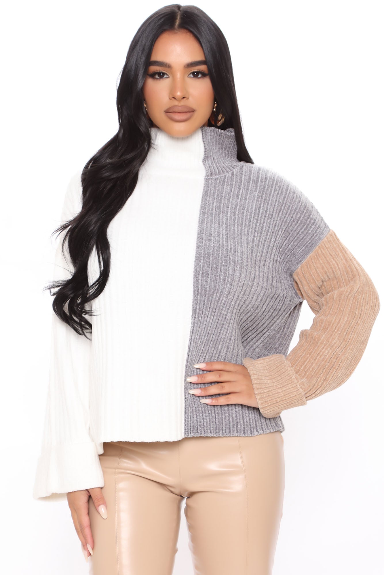 Ivory hot sale chenille sweater