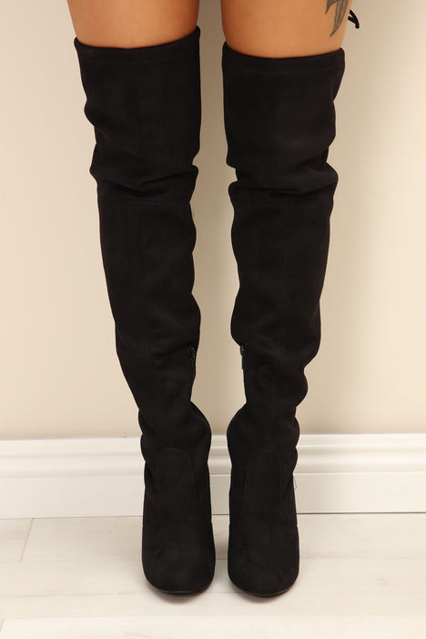 High rise heel boots store
