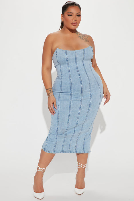 Fashion nova outlet jeans dress