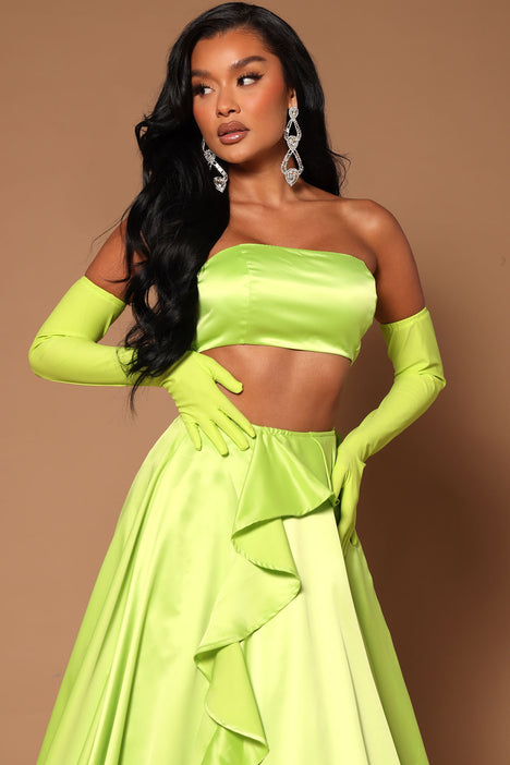Green maxi skirt 60 2025