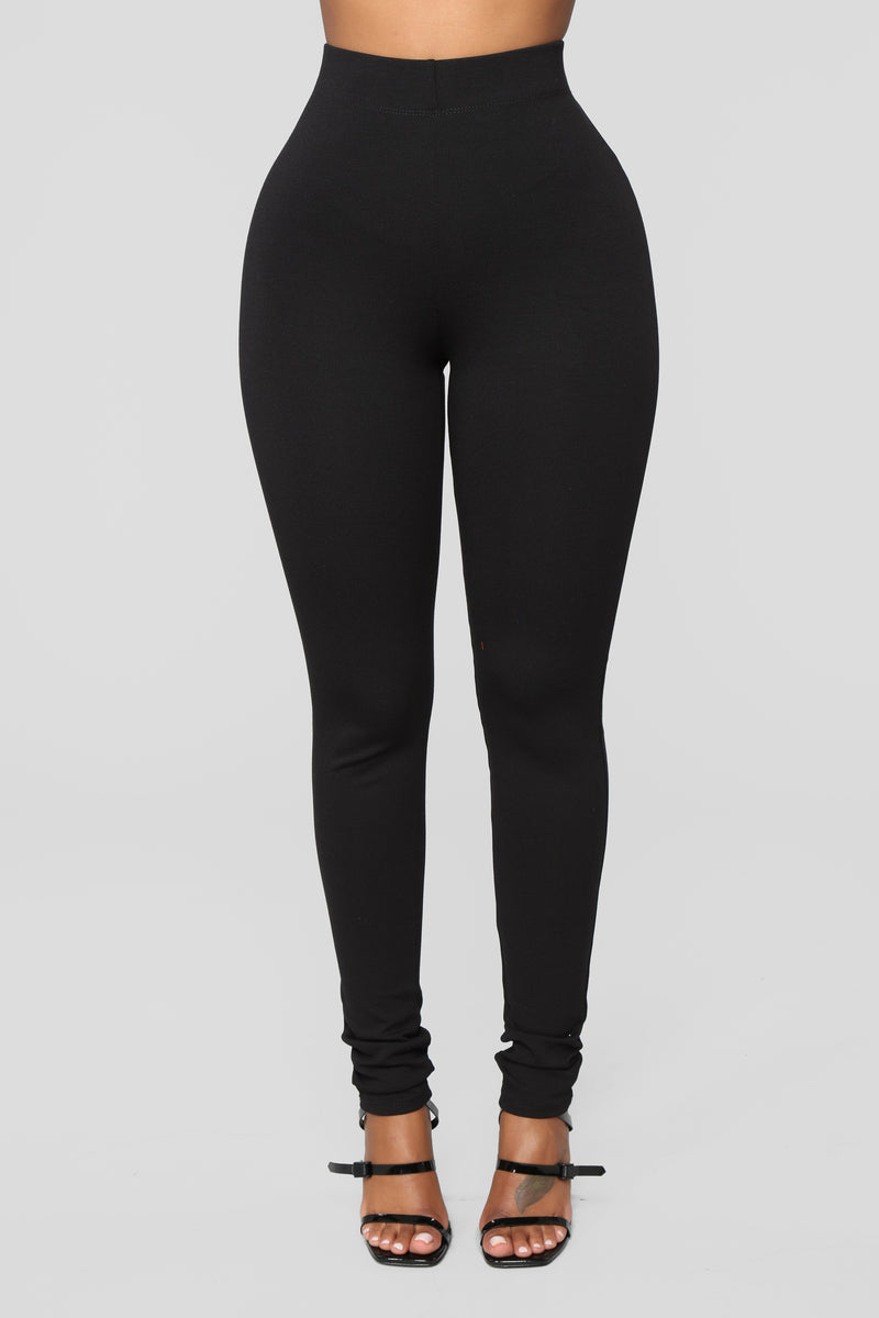Almost Everyday Ponte Leggings Black Fashion Nova, Leggings Fashion Nova