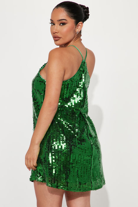 Dance All Night Sequin Mini Dress Green Fashion Nova Dresses