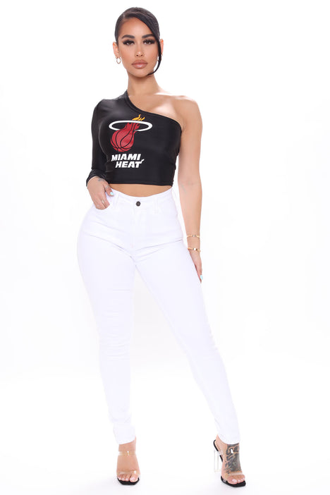 NBA Greatest Fans Miami Heat Crop Top Black