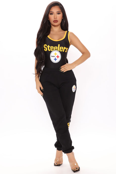 NFL Team Player Steelers Bodysuit Black Yellow Fashion Nova
