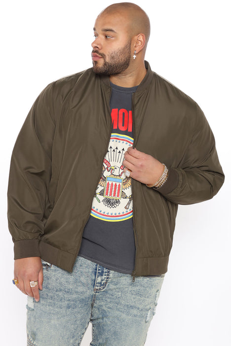 Bomber jacket men olive green hot sale