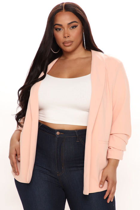 The Celine Blazer Blush Fashion Nova Jackets Coats
