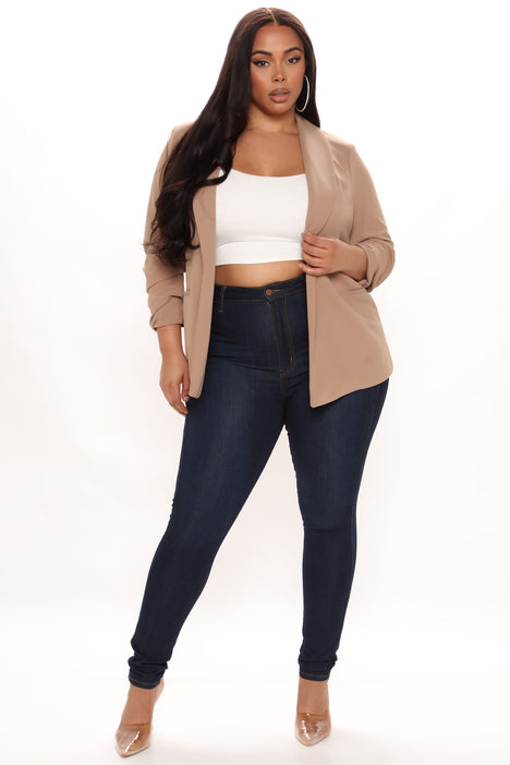The Celine Blazer Taupe