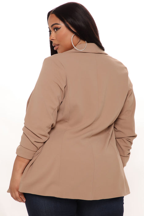 The Celine Blazer Taupe