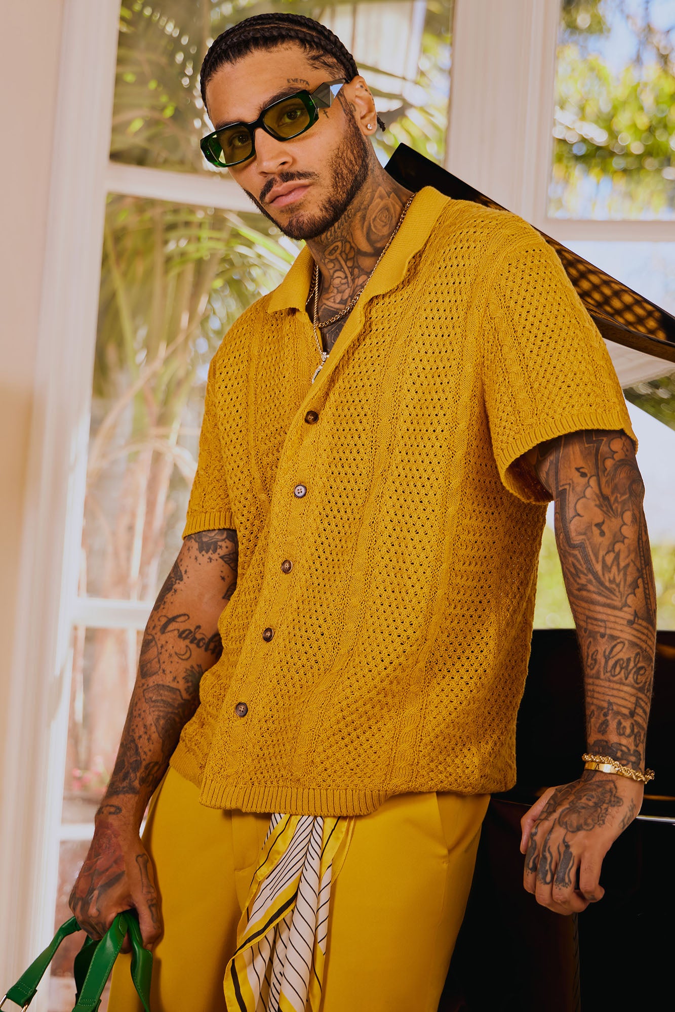 Knit best sale button up