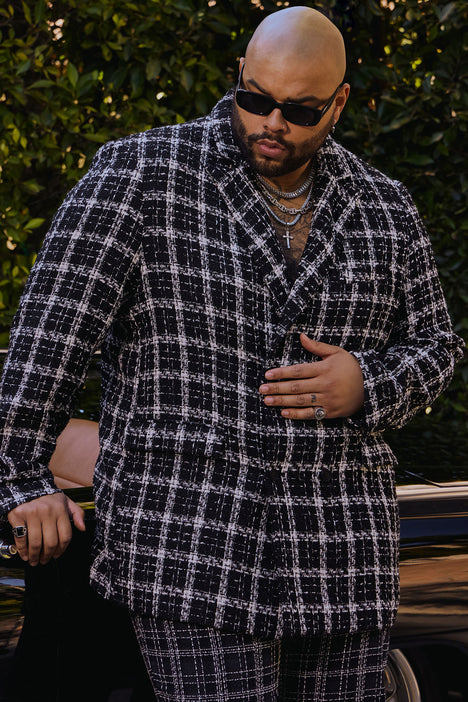 Boucle top suit jacket