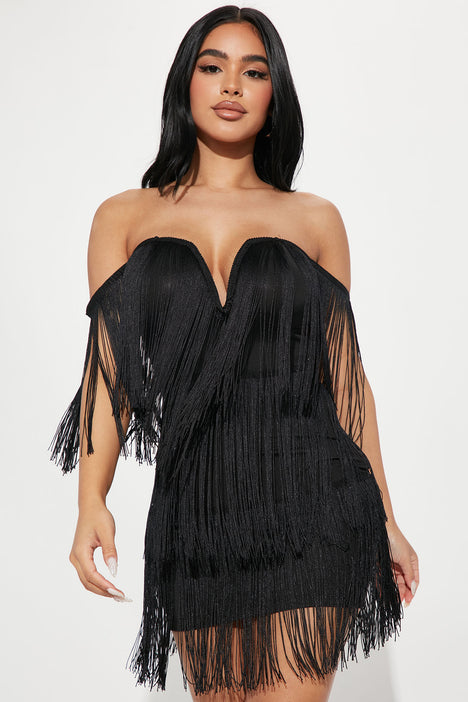 Fringe dress fashion nova shop