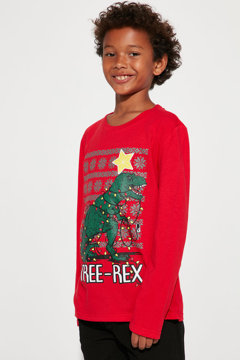 Mini Tree Rex Long Sleeve Tee - Red | Fashion Nova, Kids Tops & T ...