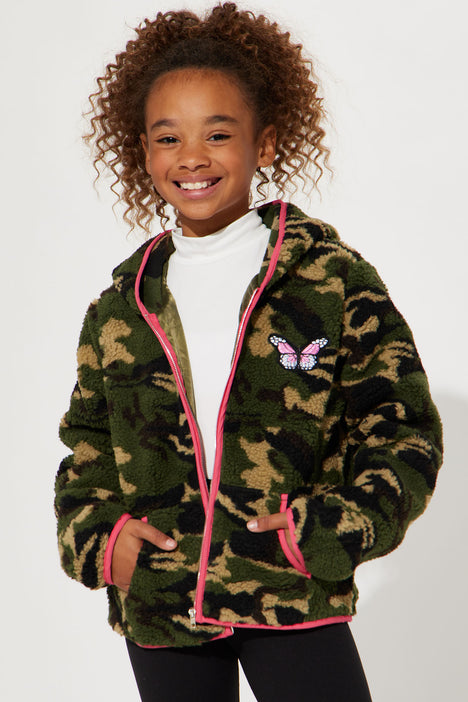 Camo jackets girls sales