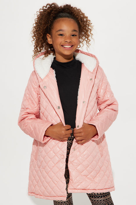 Blush store quilted jacket