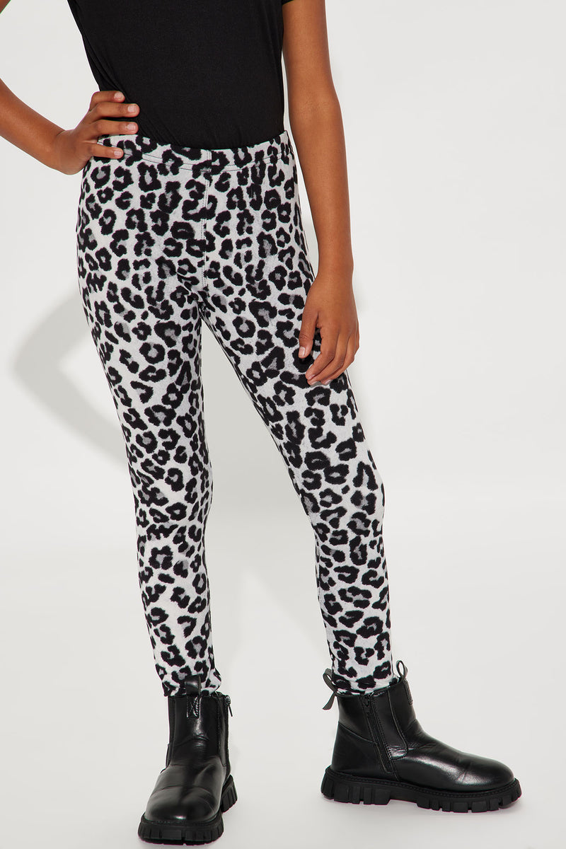 Mini Cheetah Attack Leggings - Black/combo | Fashion Nova, Kids
