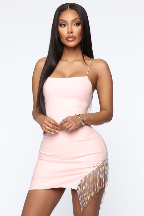 Borrowed Hearts Mini Dress Light Pink Fashion Nova Dresses