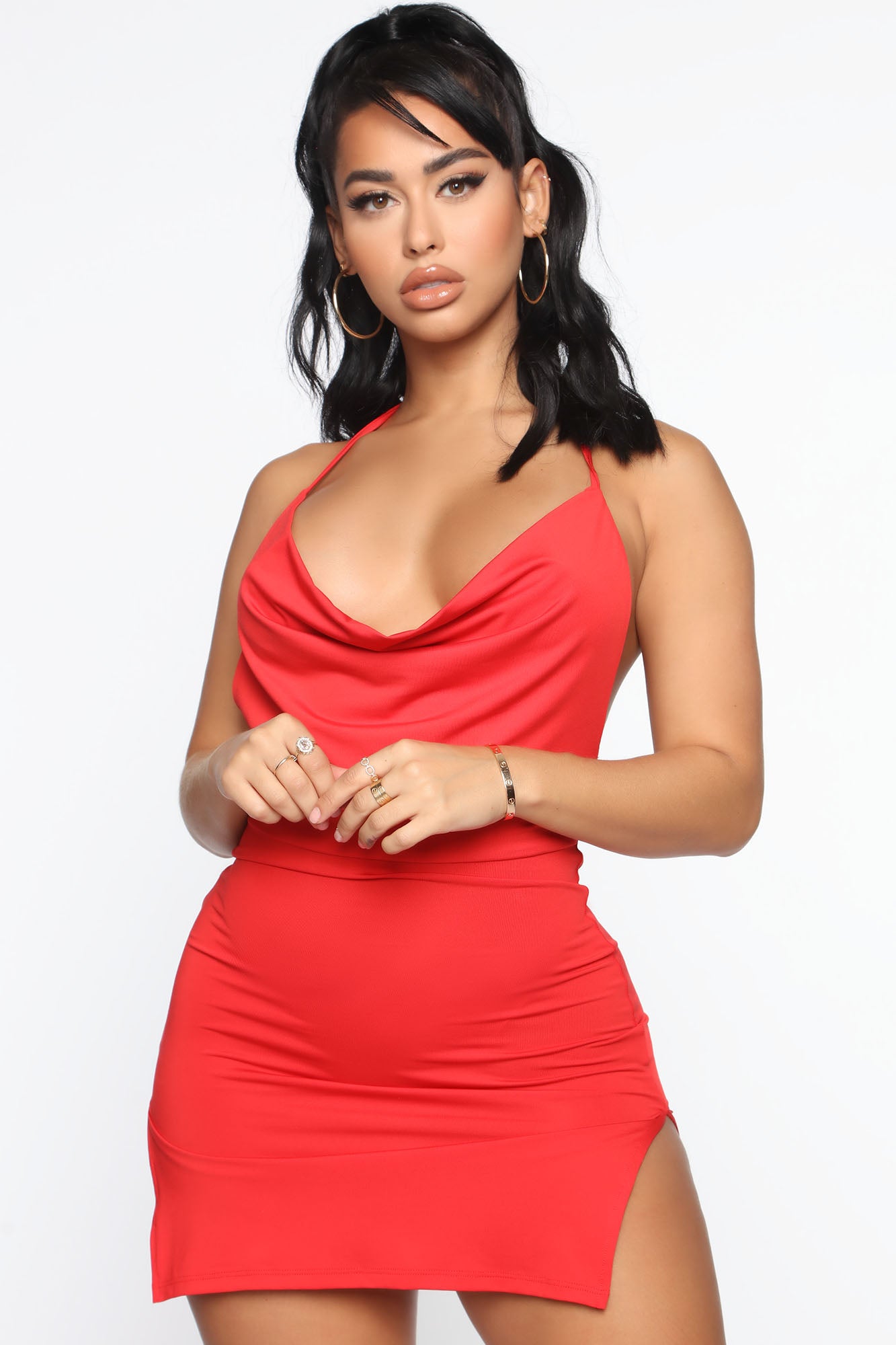 Fashion nova red cheap mini dress