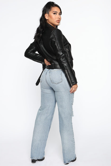 Just jeans deals leather jacket