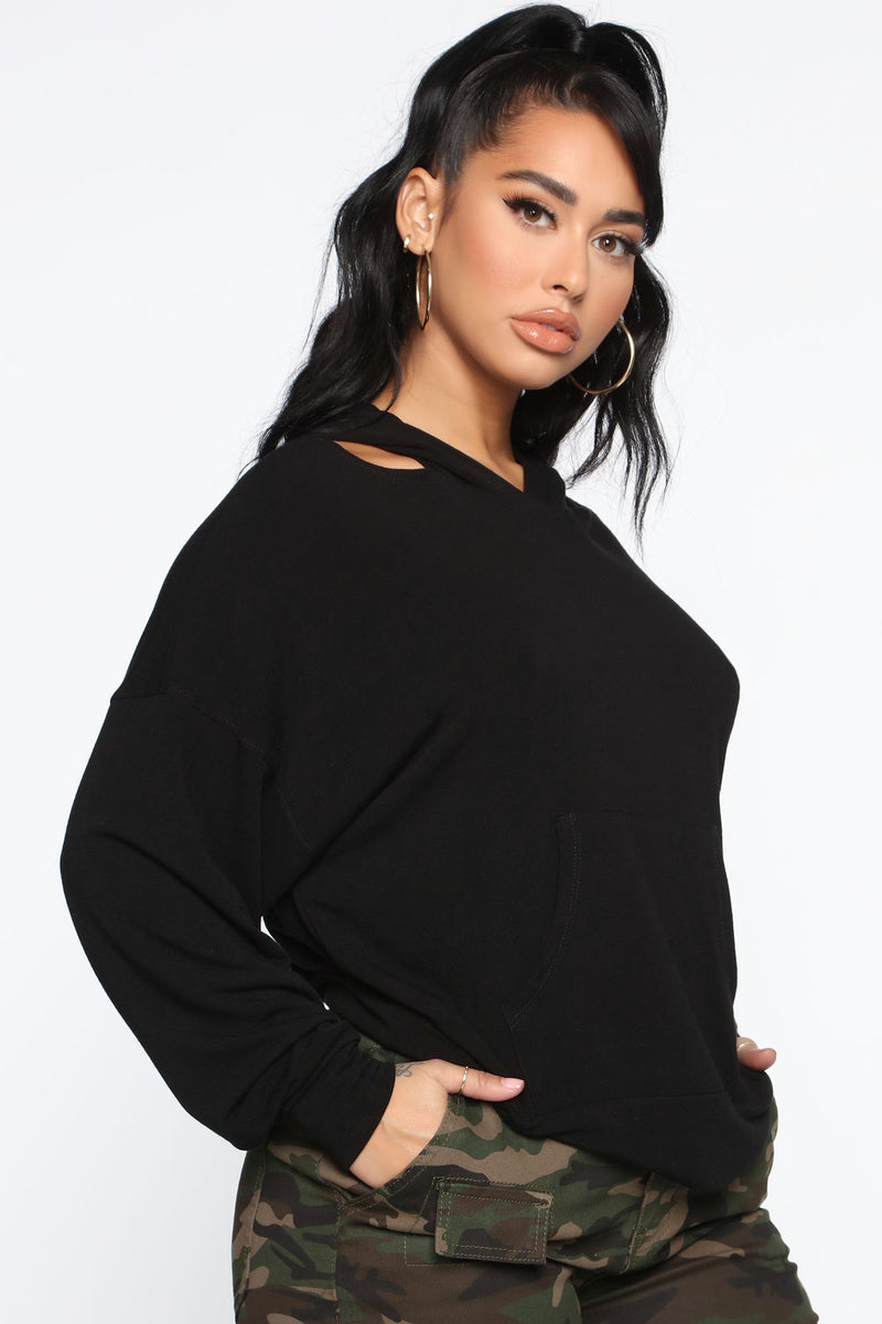 Fashion Nova Women Hoodies 2026.From The Hoodie - Black | Fashion Nova, Knit Tops | Fashion Nova