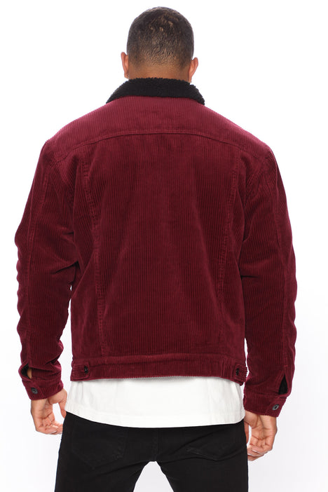 Burgundy corduroy jacket hot sale