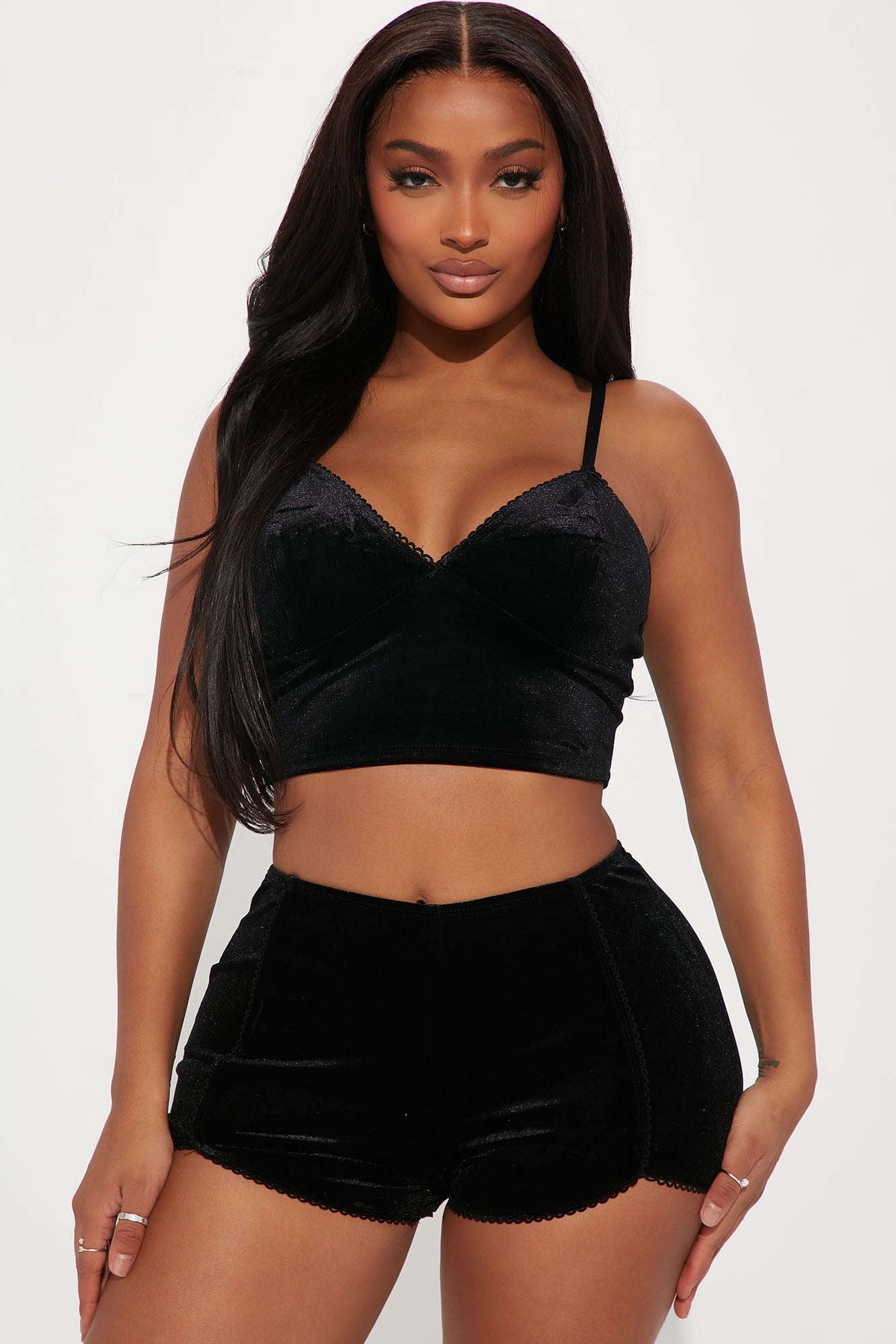 Velvet pj shorts sale