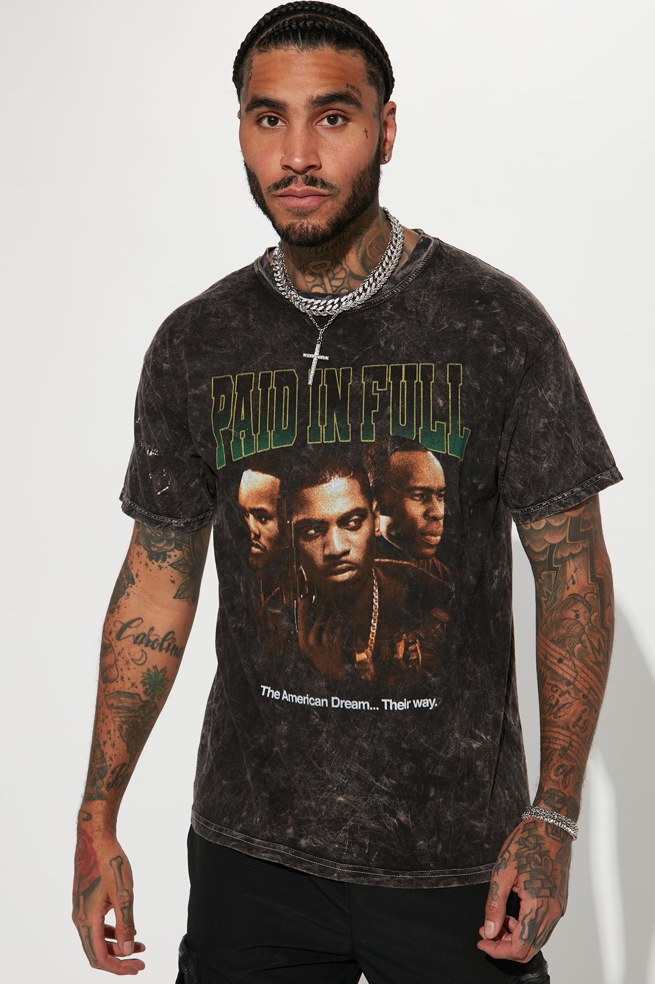 Paid In Full The American Dream Short Sleeve Tee - Black