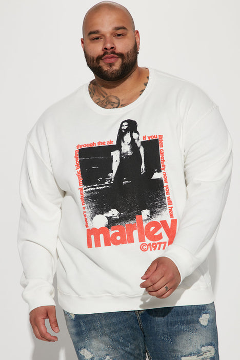 Bob Marley Listen Carefully Crewneck Sweater - White | Fashion Nova, Mens  Graphic Tees | Fashion Nova