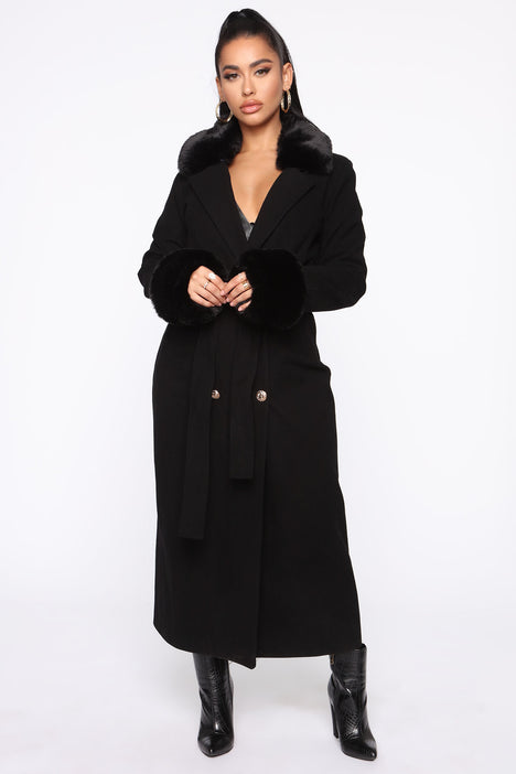 Fashion nova 2025 black coat
