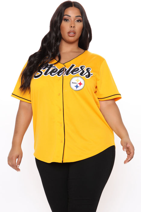 NFL End Zone Steelers Jersey Yellow combo Fashion Nova