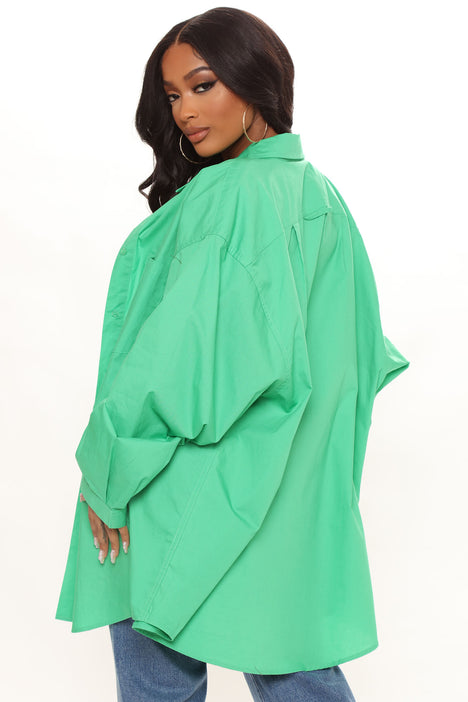 Lime green 2025 oversized shirt