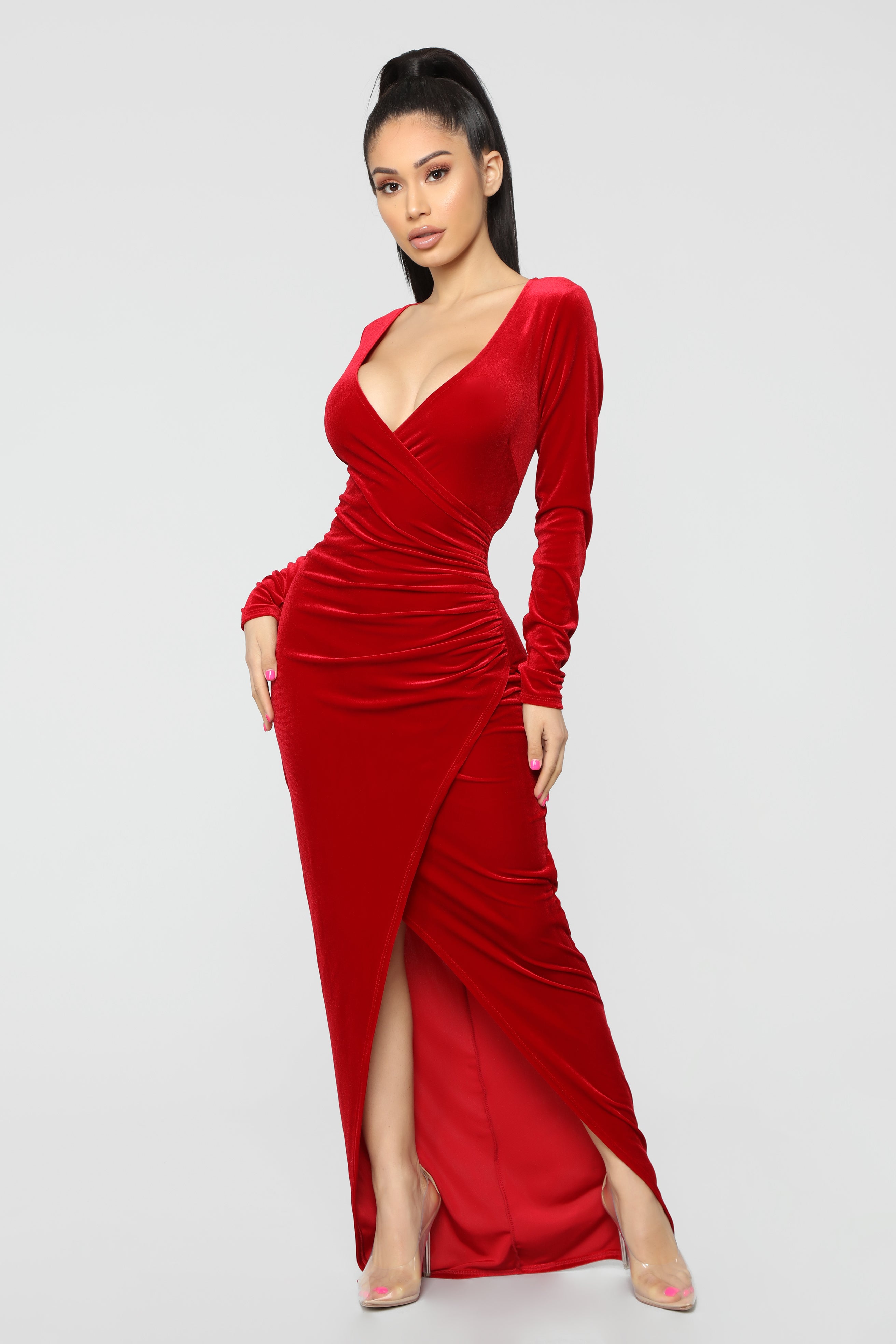 Never Ending Night Maxi Dress Red