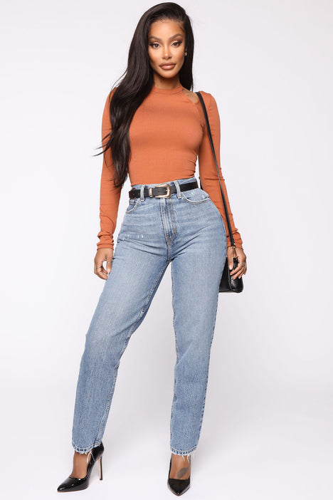 What You Got Stretch Mom Jean - Light Wash, Fashion Nova, Jeans