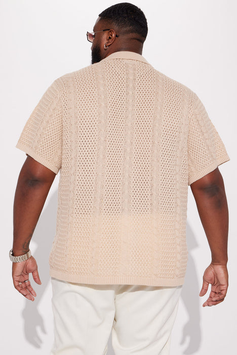 Knit best sale button down