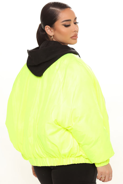 Bomber jacket cheap neon