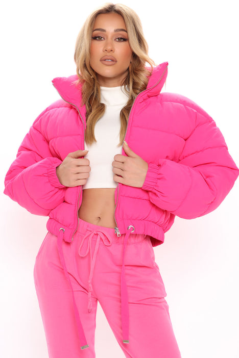 Cold Moves Puffer Jacket Hot Pink