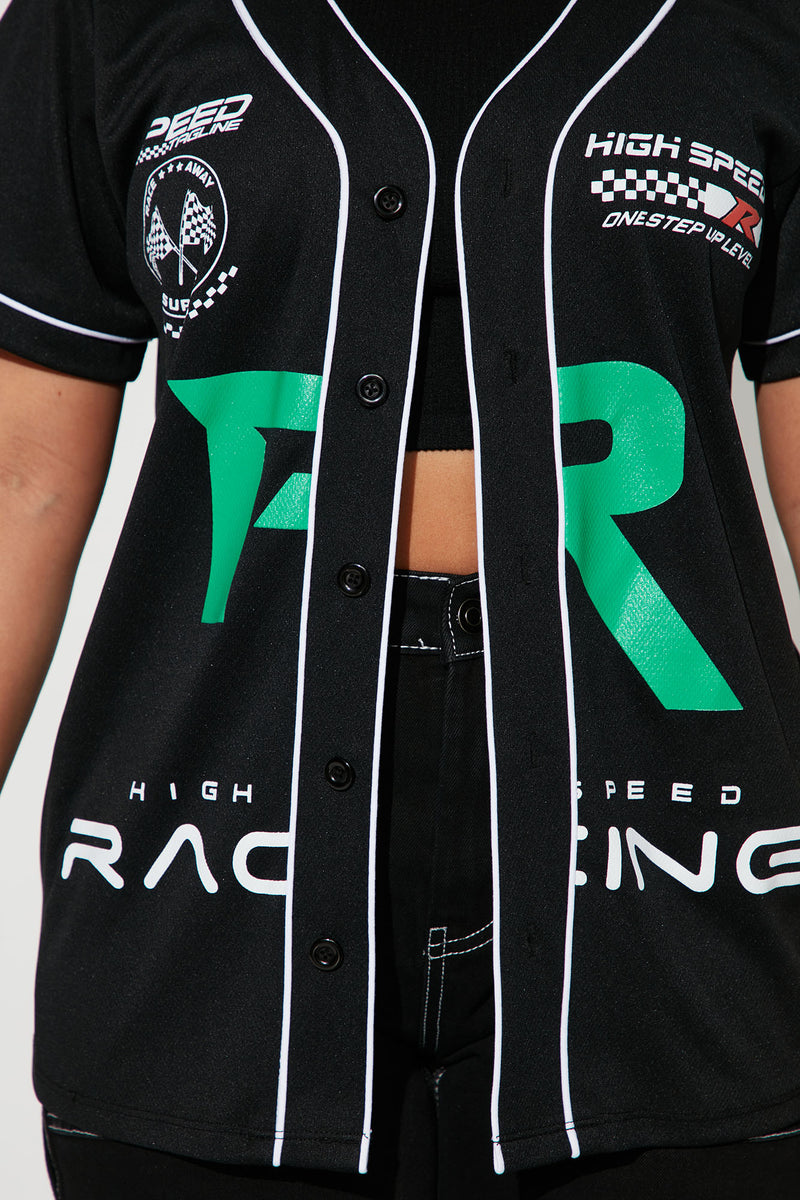 High Speed Racing Jersey Top - Black | Fashion Nova, Screens Tops and ...
