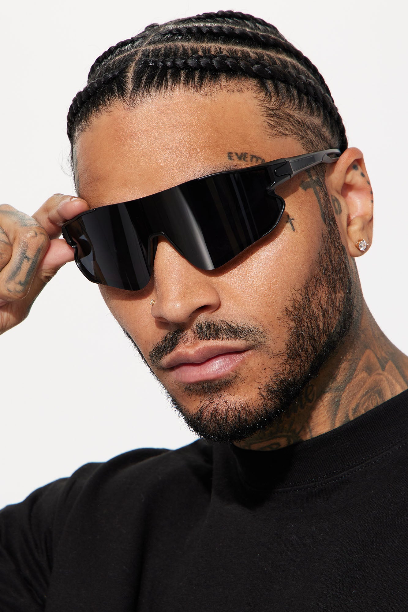 All black sunglasses store