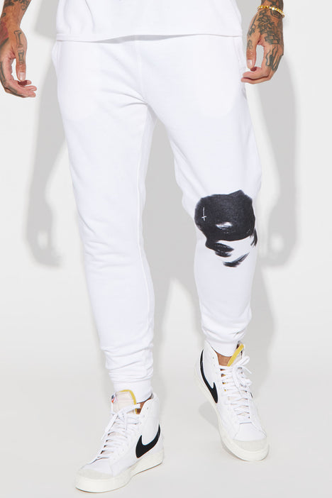 Fashion nova best sale white joggers