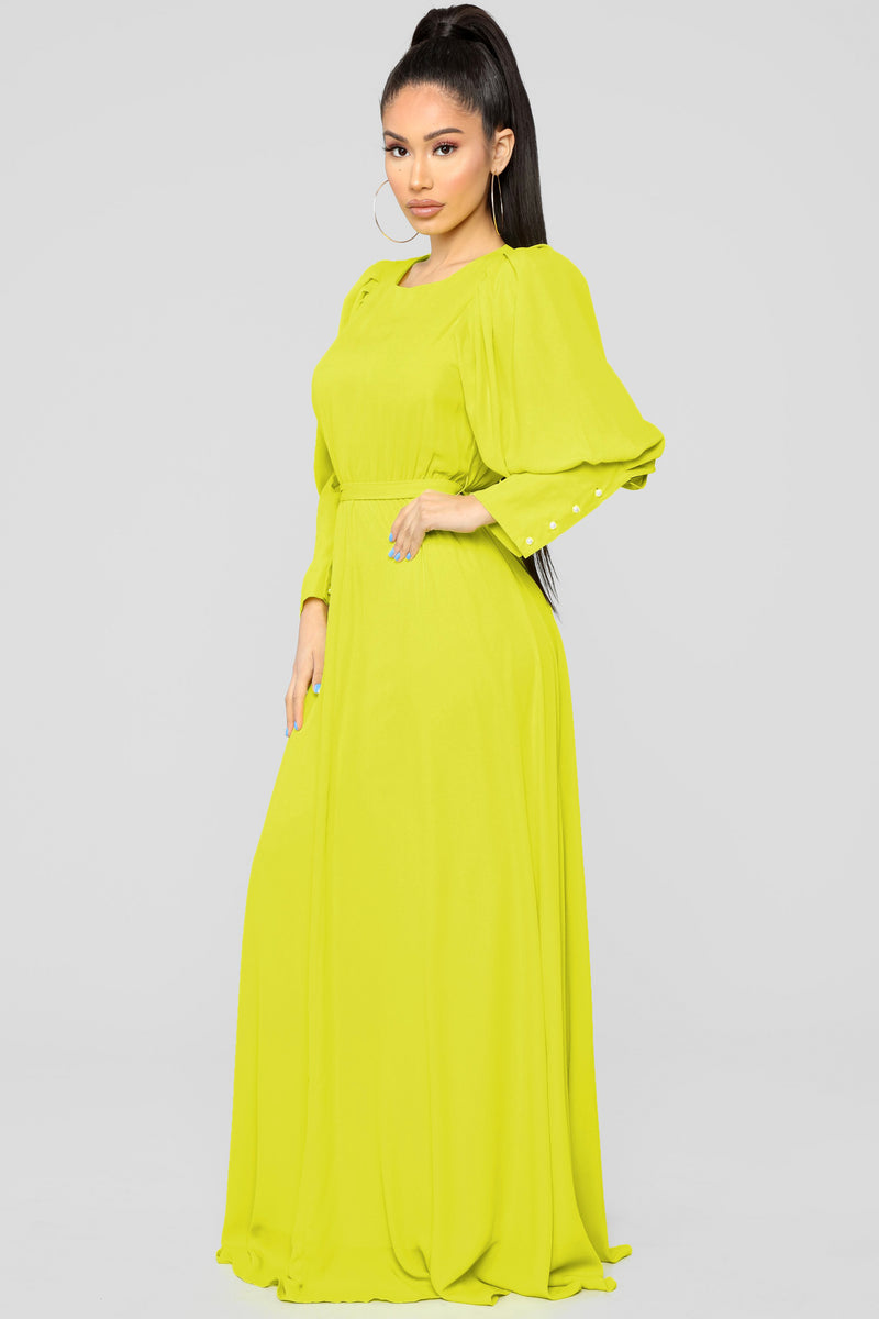 Keep The Lights On Puff Sleeve Dress