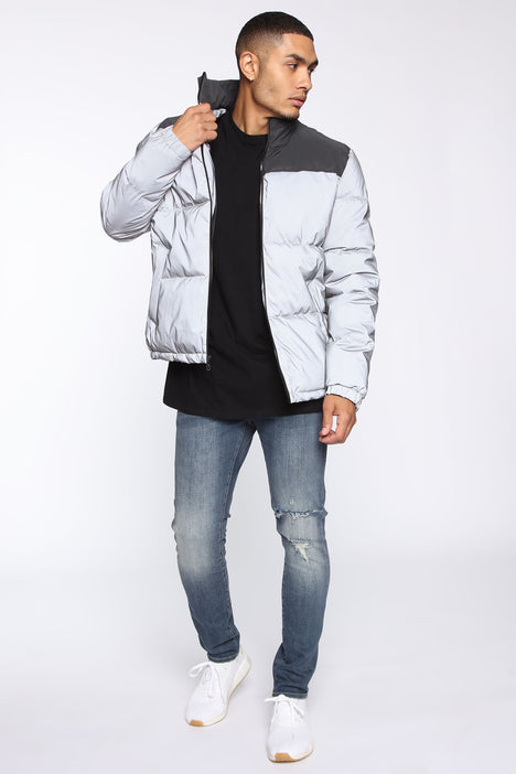 Fashion nova reflective jacket top
